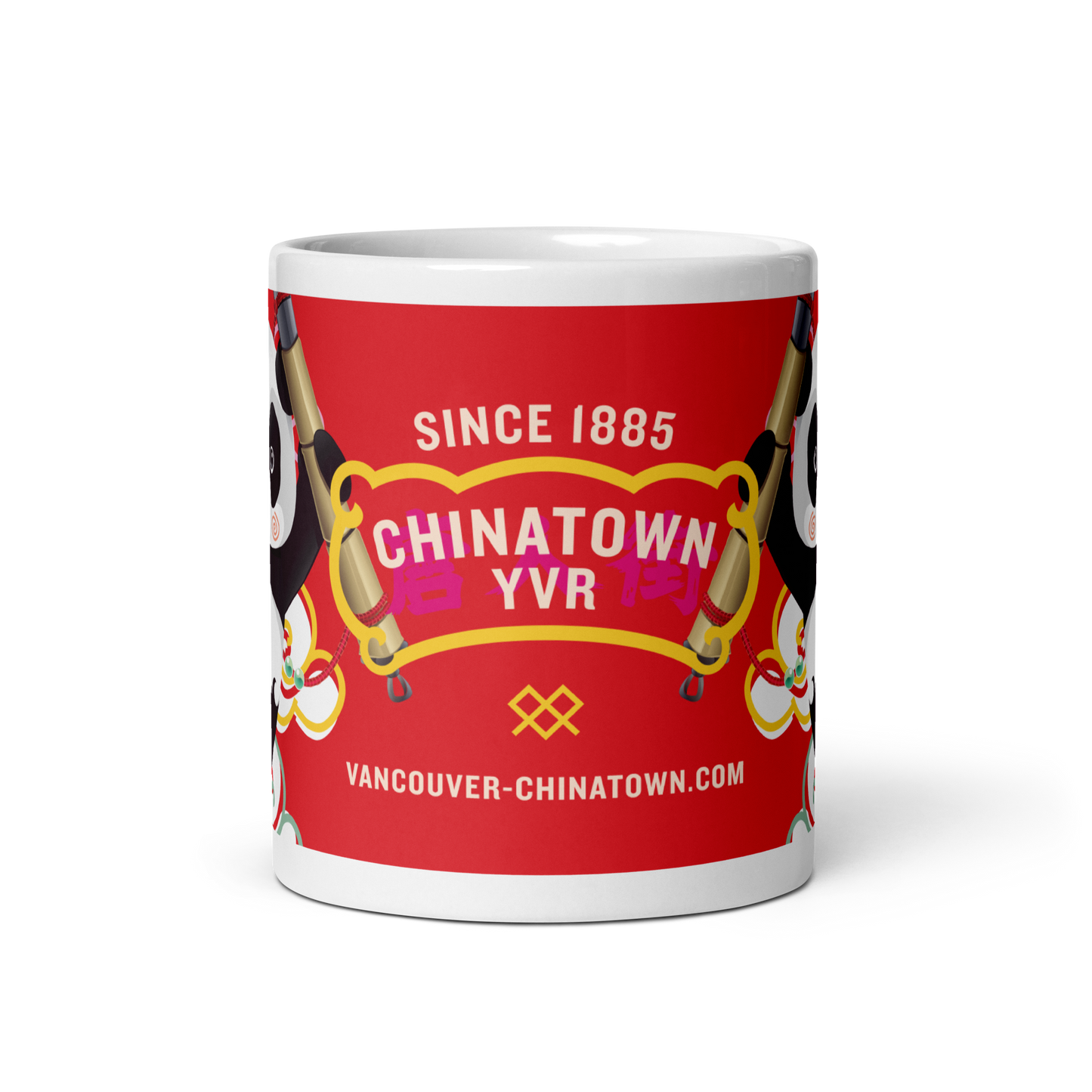 Van Van Party Mug - White