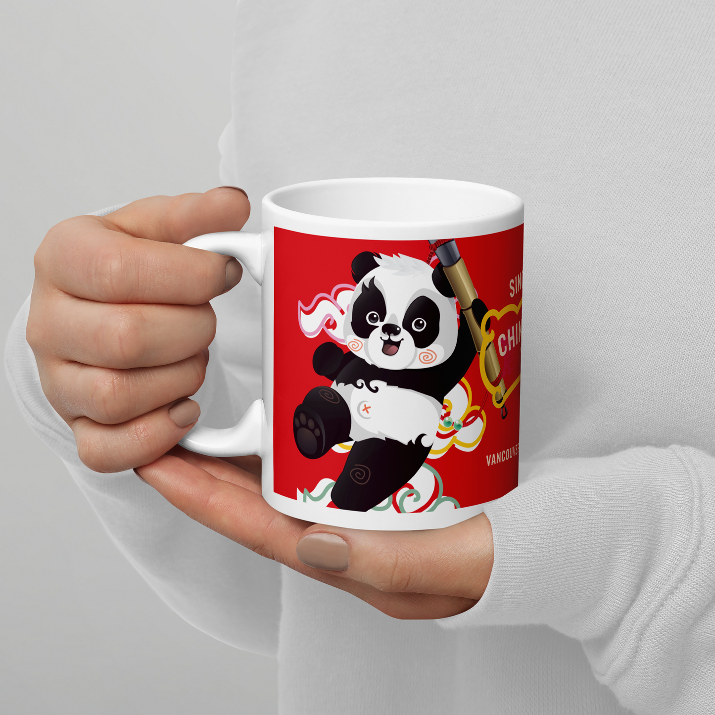 Van Van Party Mug - White