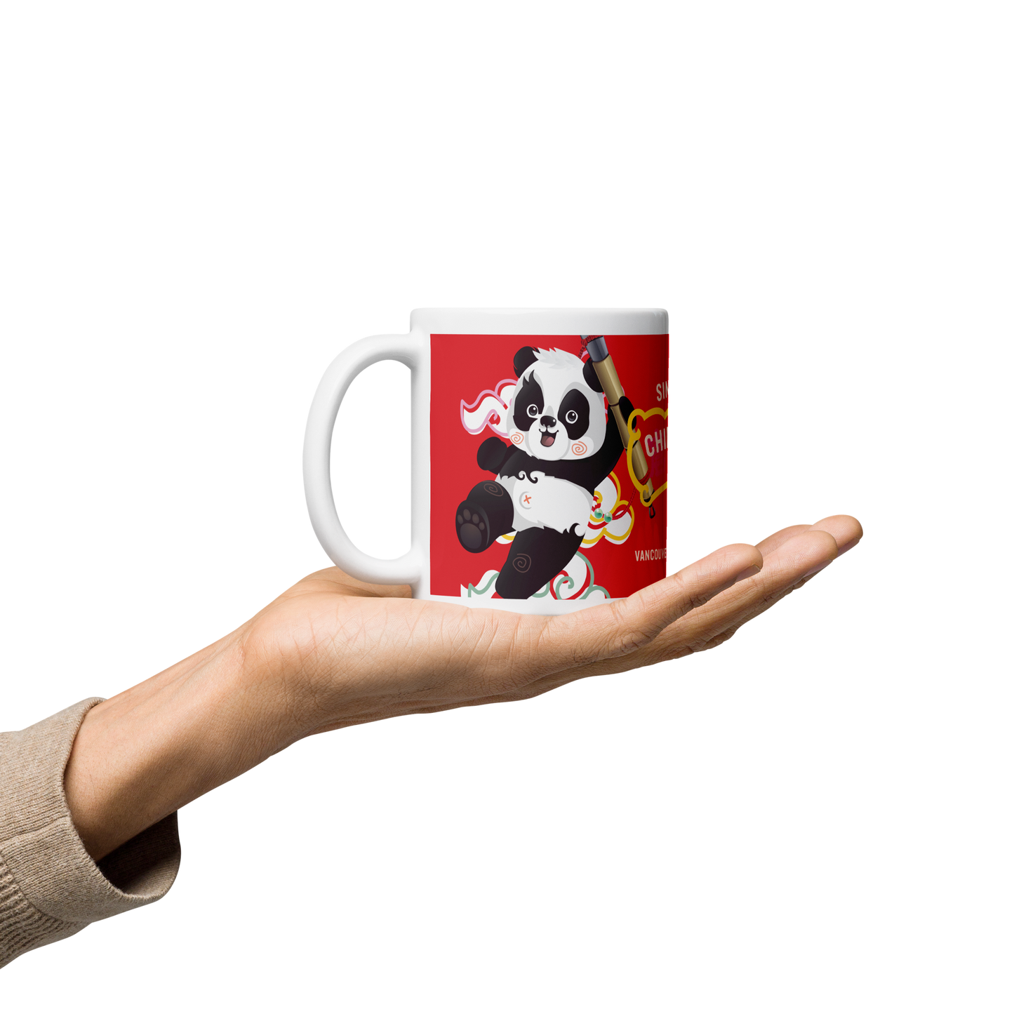 Van Van Party Mug - White