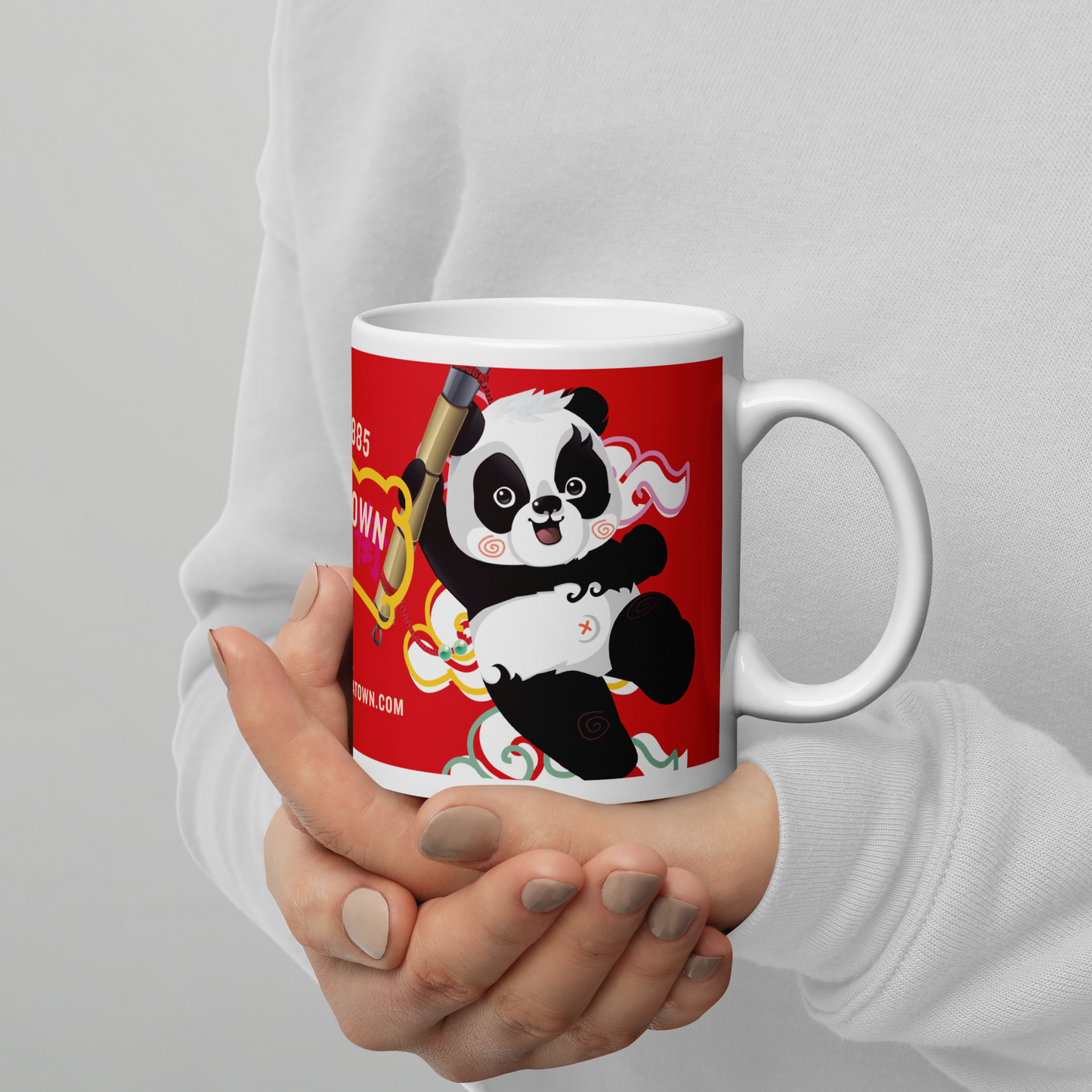 Van Van Party Mug - White